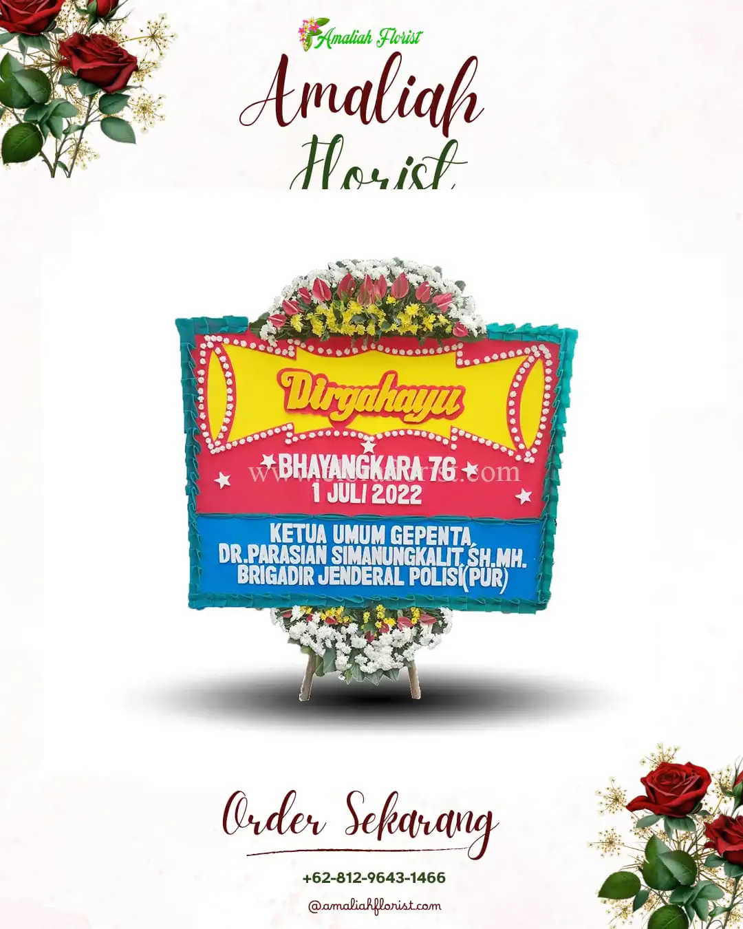 Papan Bunga HUT Ulang Tahun Tlumpu